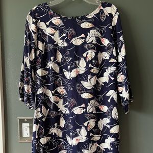 Bird print dress